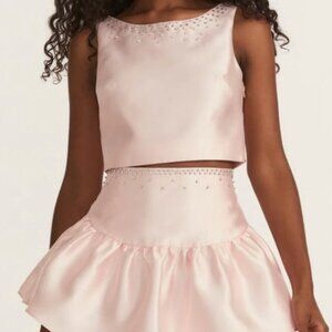 LoveShackFancy Kanoa Set in Pink Mist